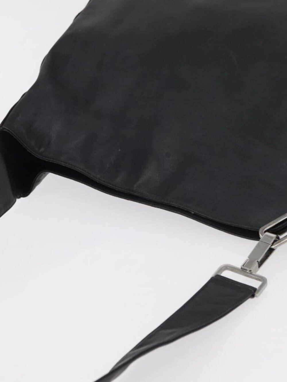GUCCI Shoulder Bag Leather Black Silver Auth - Picture 15 of 16